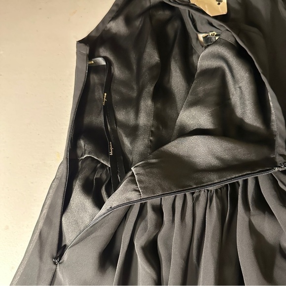 Blue juice XS Black assymetrical dress with zipper and lining - Picture 9 of 12